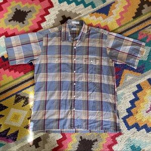 Christian Dior 1990s Plaid Button Down Shirt